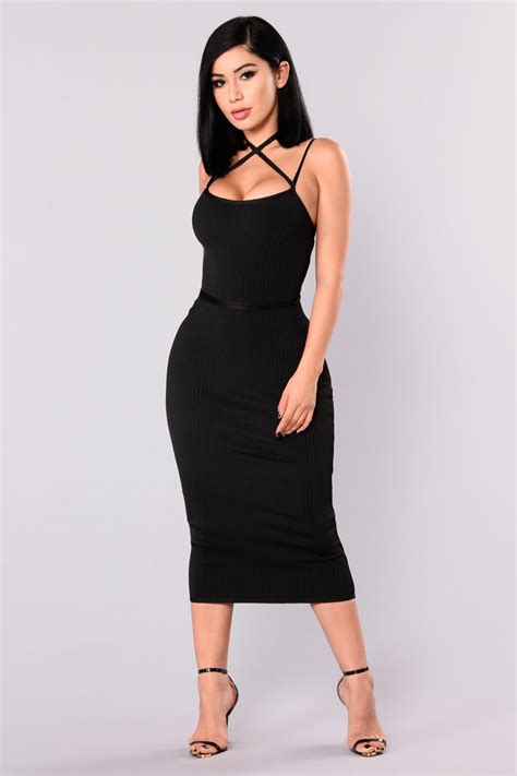 black bandage dress fashion nova.